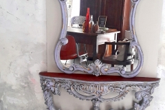 console e specchio veneziano